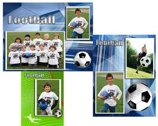 Photoshop Templates for Sports Frames & Backgrounds  