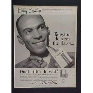 Billy Bruton Detroit Tigers 1962 Tareyton Cigarettes Advertisement 