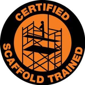    HARD HAT EMBLEMS CERTIFIED SCAFFOLD TRAINED