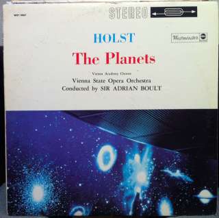 BOULT holst the planets LP VG+ WST 14067 Vinyl Stereo Rare Record 