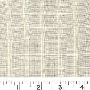  54 Wide WINDOWPANE STRIPE SHEER   NATURAL Fabric By The 
