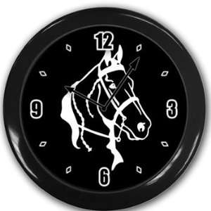  Gaited Horse Wall Clock Black Great Unique Gift Idea 