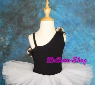 Girls Black Ballet Tutu Dance Leotard Dress 2T 3T BA22  