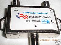 DiSEqC 2X1 Switch FREE TO AIR SATELLITE T5/AMC4 dishnet  