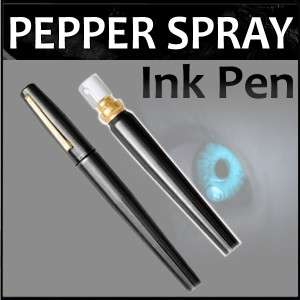 Police Black Pen Pepper Spray Self defense Ink pen NEW  