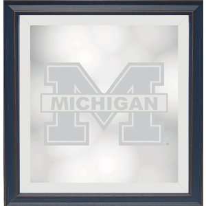  Michigan Wolverines Framed Wall Mirror from Zameks 