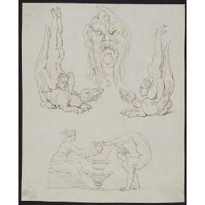  Drawings,monsters,men,acrobats,1780 1827,Rowlandson