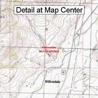  USGS Topographic Quadrangle Map   Willowdale, Oregon 