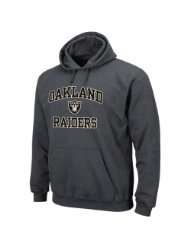 Oakland Raiders Charcoal Heart and Soul II Hooded Sweatshirt