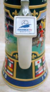 ANHEUSER BUSCH 1998 World Cup Stein soccer teams CS351  
