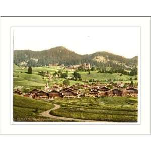 Leysin general view of village and hotels Nand Canton of Switzerland 