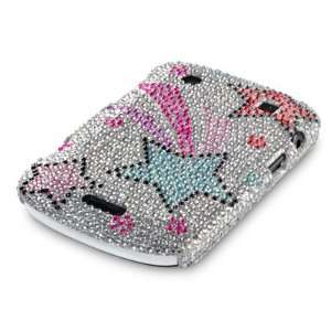 BLACKBERRY BOLD 9930 SHOOTING STARS DIAMANTE CASE, WITH QUBITS BRANDED 