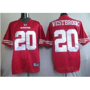  San Francisco 49ers Football Jersey #20 Westbrook Red 