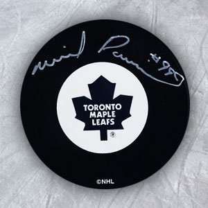 Wilf Paiement Toronto Maple Leafs Autographed/Hand Signed Hockey Puck