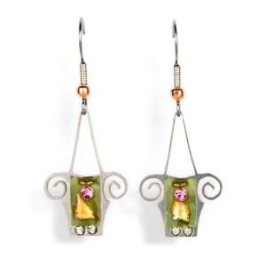  Flower Pot Dangle Earrings from the Artazia Collection 