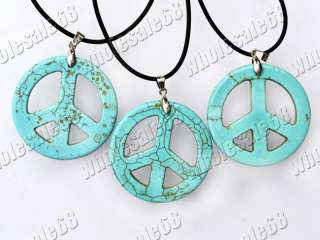 FREE wholesale lots 30ps peace pendant Necklace Jewelry  