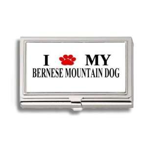 Bernese Mountain Dog Paw Love My Dog Business Card Holder 