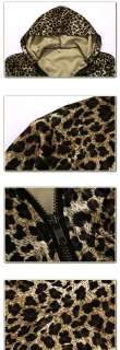 Mens Fashion Leopard Cardigan Hoody Jacket (3114) M XL  