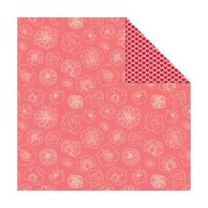  Material Girls Double Sided Textured Paper 12X12   Girly Girl 