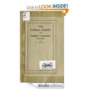 The Calhoun family of South Carolina Alexander Samuel  