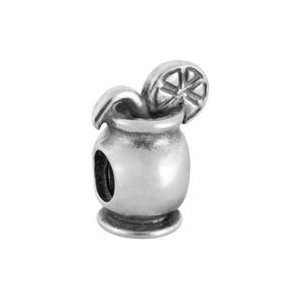 Bacio Italian Swarovski Bead Silver Fruit Punch Charm. Compatible with 
