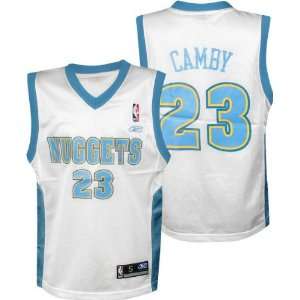  Marcus Camby White Reebok NBA Replica Denver Nuggets 
