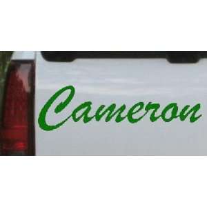  Cameron Car Window Wall Laptop Decal Sticker    Dark Green 