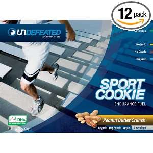 Undefeated Sport Cookie   Peanut Butter Crunch   Endurtance Fuel, Meal 