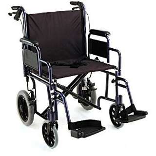 NOVA 22 Lightweight Wide Transport Wheelchair 332 Blue  