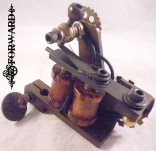   Brass Clock Gear Black Widow Shader Tattoo Machine Steampunk  