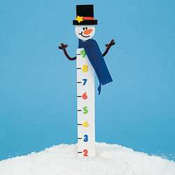 Lot of 12 Kits Wooden Snowman Measuring Craft  