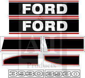 Ford 3930 tractor hood decal set  