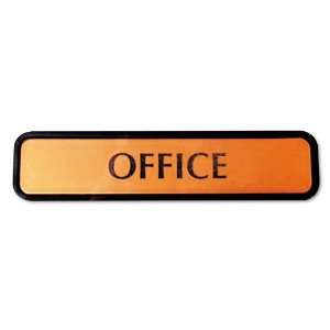  COSCO  Office Sign, 8w x 1/4d x 2h, Bronze Tone 