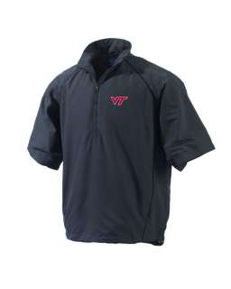 Virginia Tech Mens Short Sleeve Links Windshirt  