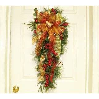 Holiday Door Swag Red Christmas Swag  WR4549D
