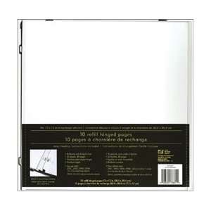  New   Strap Hinge Refill Pages 12X12   White 10/Pkg by 