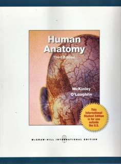 Human Anatomy 3E McKinley, OLoughlin 3rd (2011) 9780073378091  