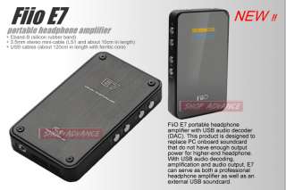 FIIO E7 USB DAC and HEADPHONE PORTABLE AMPLIFIER AMP  