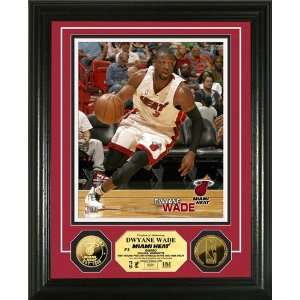  Miami Heat Dwyane Wade 24KT Gold Coin Photomint Sports 