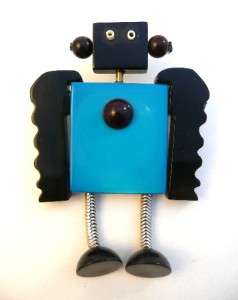   Francois Schoenlaub GUILLEMETTE LHOIR Paris ROBOT Pin Brooch  