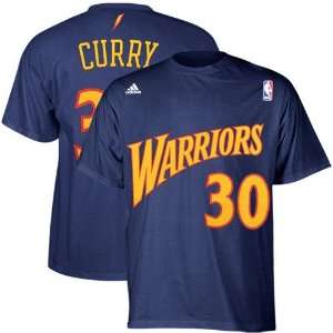  NBA adidas Golden State Warriors #30 Stephen Curry Navy 