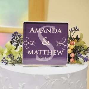 Monogram Wedding Cake Topper 