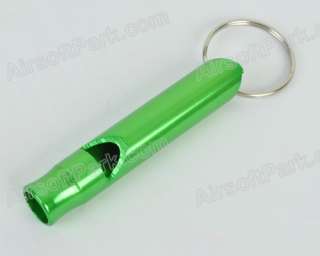 Aluminium Emergency Whistle KeyChain Camping Survival Olive Drab 