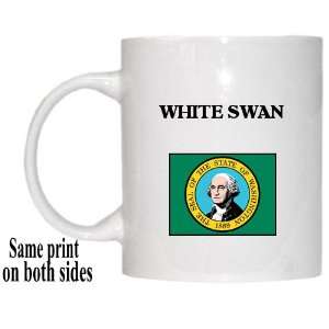  US State Flag   WHITE SWAN, Washington (WA) Mug 
