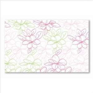  Daisy Drawings White Kids Rug Size 47 x 77