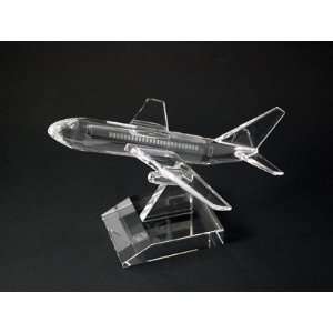  Crystal Airplane Paperweight