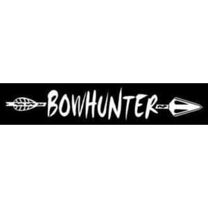  BOWHUNT ARROW DECAL WHITE SML