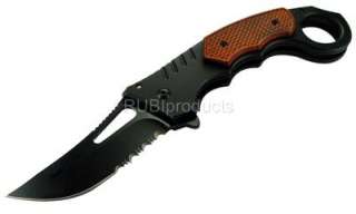   HOOK Blade Spring Assisted Pocket Knife SET 440 Steel PK6870  