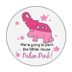   THE WHITE HOUSE PALIN PINK * Political 1.25 MAGNET ~ Republican Sarah