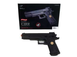 Large 10” Spring Airsoft Pistol. Large .45 cal. style. Shoots 6mm 
